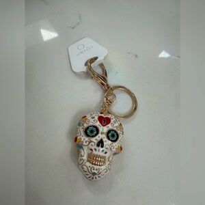 Multicolor Skull Key Holder NWT